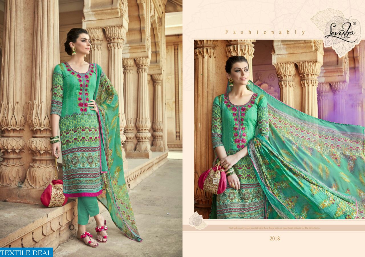 Levisha ishika vol-2 Wholesale Satin cotton Dress material